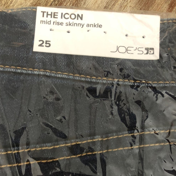Joe's Jeans The Icon Jeans Mid Rise Skinny Ankle Denim Sutro Blue NWT Size 25 - Picture 3 of 8